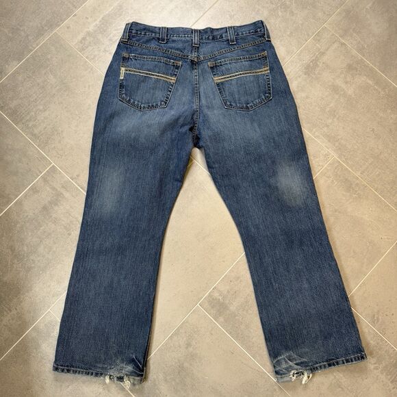 Cinch Carter Jeans Mens 36x30 Blue Denim Relaxed Boot Cut Western - Picture 12 of 16